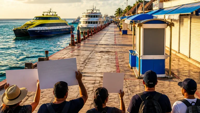 Posesionarios alertan a Cozumel sobre crisis turística por alto costo del cruce y falta de representación