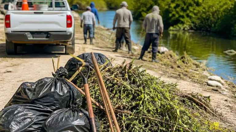 Progreso refuerza limpieza de canales y manglares para enfrentar temporada de lluvias