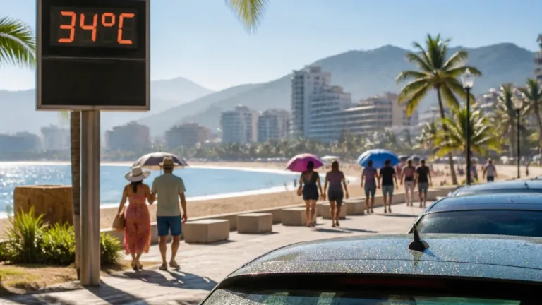Pronóstico: calor y humedad en Bahía de Banderas con máximas de 34°C