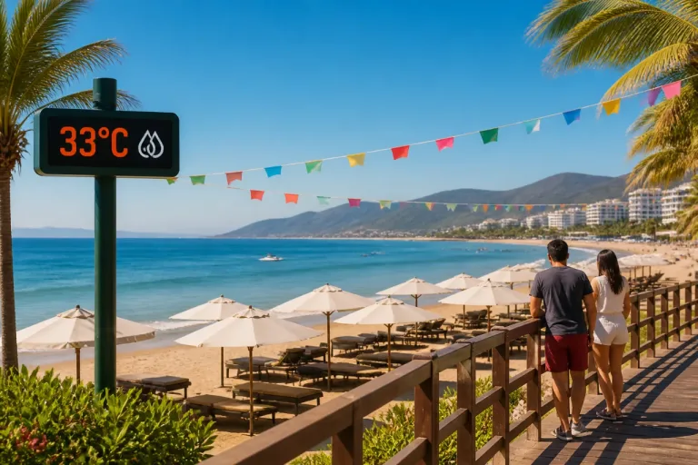 Pronóstico para Bahía de Banderas: calor húmedo y sin lluvias significativas este viernes