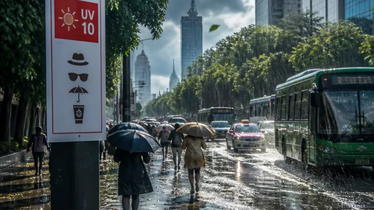 Pronóstico para Ciudad de México: lluvias persistentes, ráfagas y alto índice UV