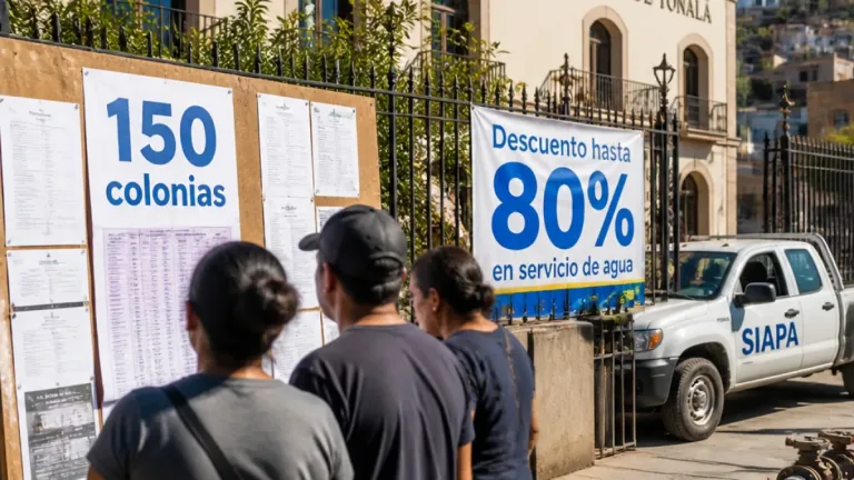 Proponen descuento de hasta 80% en servicio de agua que beneficiaría a colonias de Tonalá
