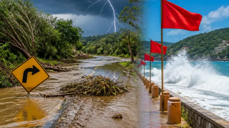 Protección Civil alerta por lluvias intensas, ola de calor y mar de fondo en varias regiones de Oaxaca