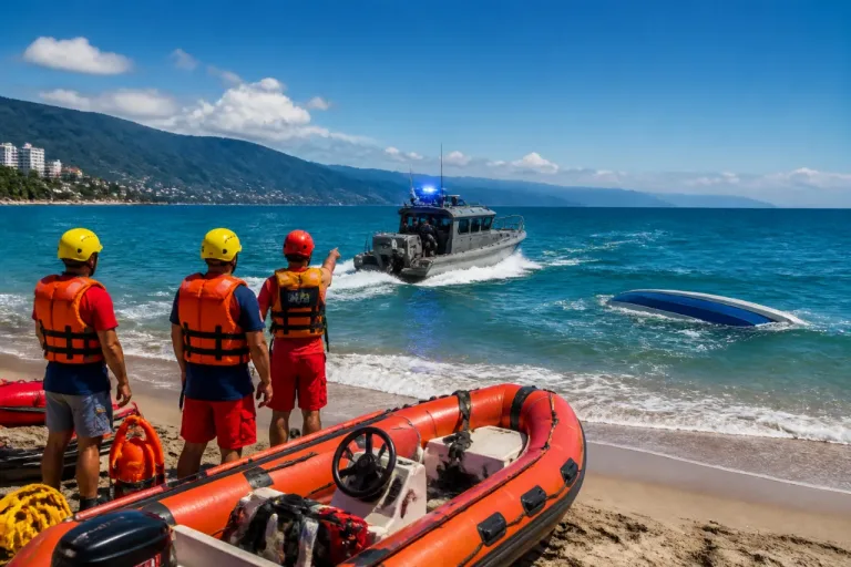 Puerto Vallarta: Marina realiza simulacro de rescate marítimo dentro de Operación Salvavidas Verano 2026