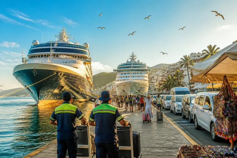 Puerto Vallarta recibe a más de 11 mil cruceristas en doble arribo