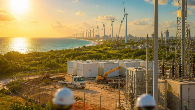 Quintana Roo impulsa baterías y proyectos eólicos para reducir apagones