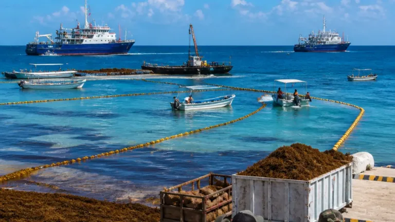 Quintana Roo suma un buque sargacero oceánico para duplicar recolección en mar abierto
