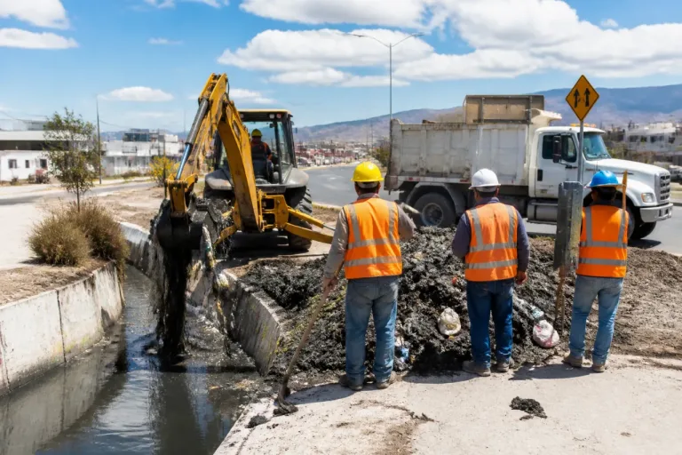 Saltillo refuerza limpieza de canales pluviales para reducir riesgos de inundación
