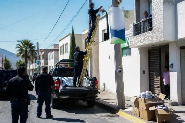 Saltillo: retiran cámaras 'parásito' en el oriente de la ciudad dentro de operativo estatal