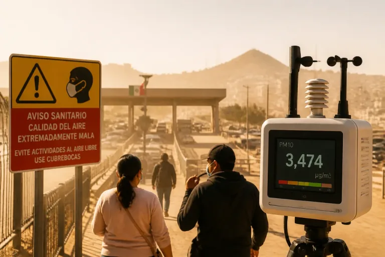 Tormentas de polvo extremas en 2025 elevaron riesgos de salud pública en la frontera y otras regiones