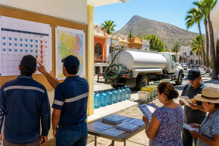 San José del Cabo: OOMSAPAS publica calendario de tandeo y reparto por colonias