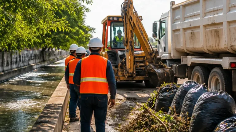 San Juan del Río intensifica limpieza de drenes para reducir riesgo de inundaciones