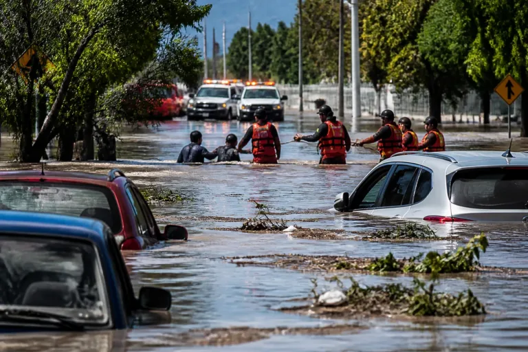 San Luis Potosí: tormenta provoca inundaciones críticas en Boulevard Río Santiago