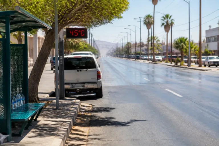 San Luis Río Colorado afronta semana de calor extremo con máximas hasta 45 °C