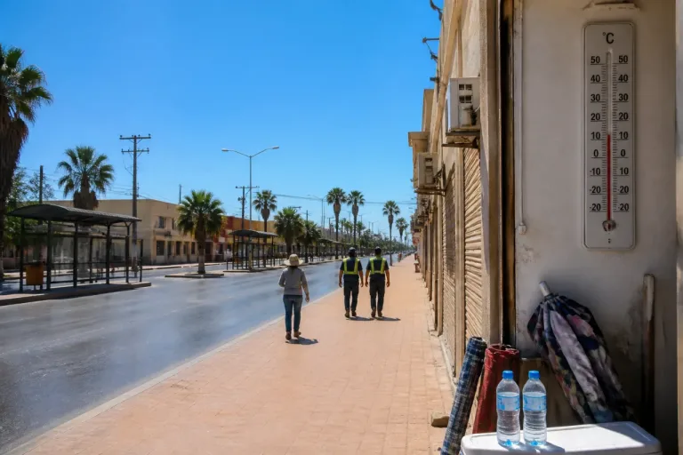 San Luis Río Colorado enfrenta jornada de calor extremo con máximas cercanas a 39°C