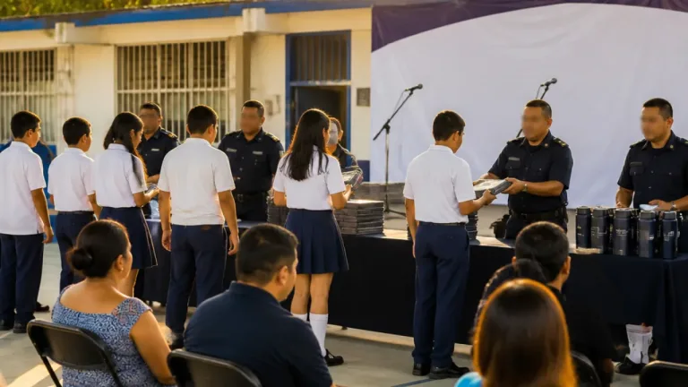Secretaría de Seguridad refuerza vínculo con escuelas en Tuxtla durante clausura de secundaria