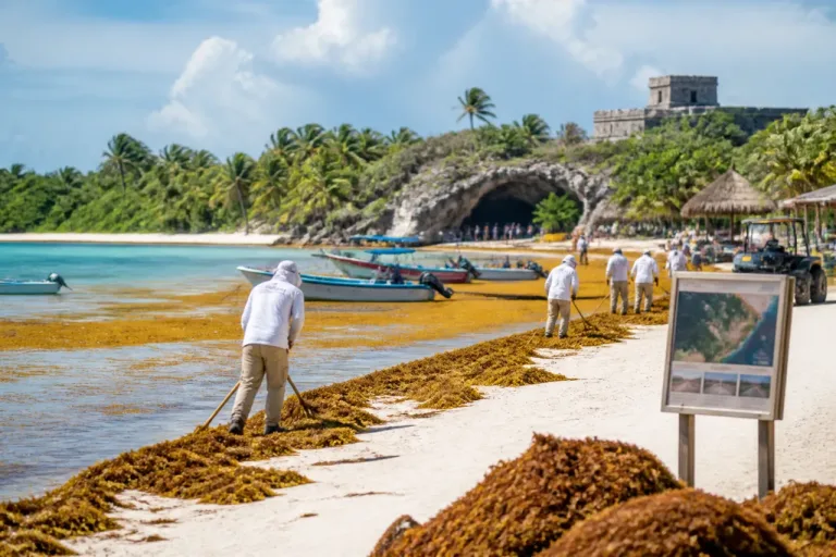 Sedetur descarta que sargazo sea causa principal de la baja de visitantes en Quintana Roo