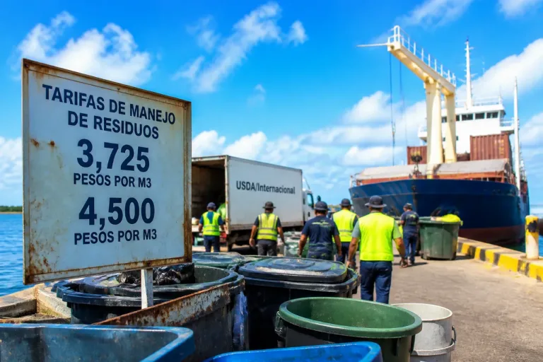 Semar fija nuevas tarifas de recolección de residuos en el puerto de Cozumel