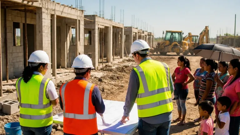 Sheinbaum supervisa en Gómez Palacio avance de Vivienda para el Bienestar en La Laguna