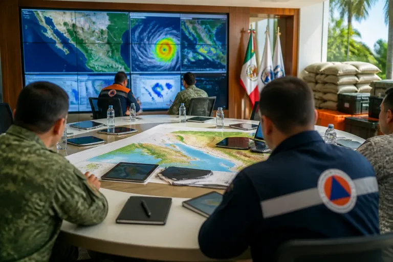 Sonora instala Puesto de Comando para atender temporada de lluvias y ciclones