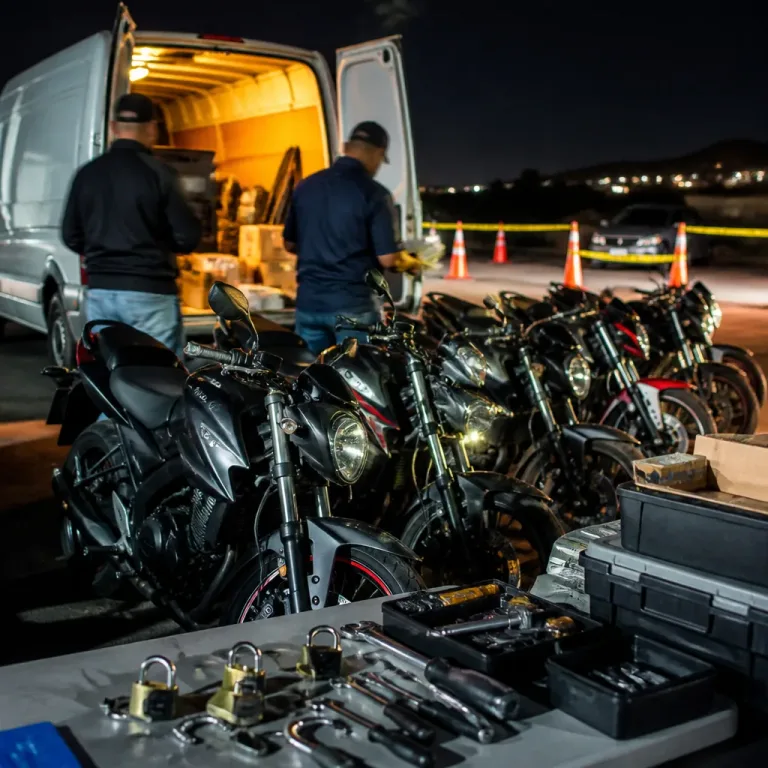 Detienen a presuntos autores de 16 robos de motos en Barcelona; red operaba por la noche
