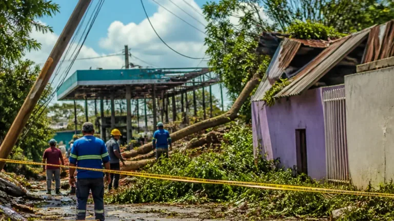 Tapachula: tormenta deja árboles caídos y daños en siete colonias