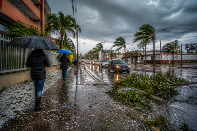 Tepic y la región del occidente bajo alerta por tormentas, granizo y vientos este jueves