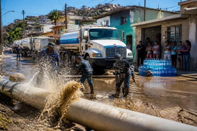 Tijuana: fuga y reducción del 12% en acueducto deja sin agua a más de 50 colonias