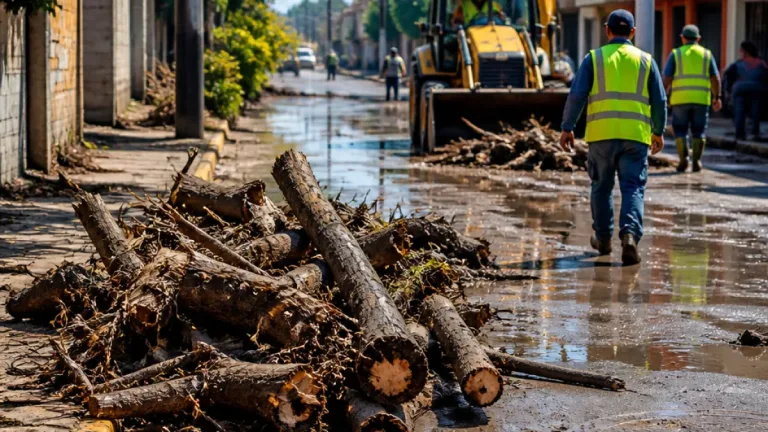 Toluca: lluvias provocan caída de 10 árboles y movilizan maquinaria en Capultitlán