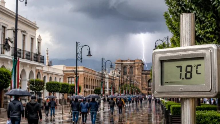 Toluca: prevén lluvias fuertes y rachas de viento; madrugada con temperatura mínima de 7.8°C