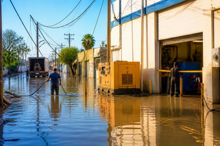 Tormenta en Monclova provoca interrupciones en empresas y cortes de energía