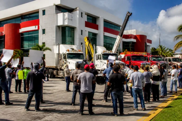 Transportistas exigen a Protexa pagos atrasados en Ciudad del Carmen; empresas al borde del colapso