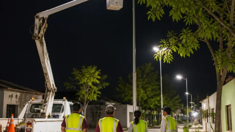 Tulum: refuerzan alumbrado en Maya Paax para mejorar seguridad y vialidad