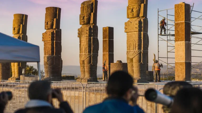 Última función de “Amaneceres Toltecas”: oferta cultural y turística en la Zona Arqueológica de Tula