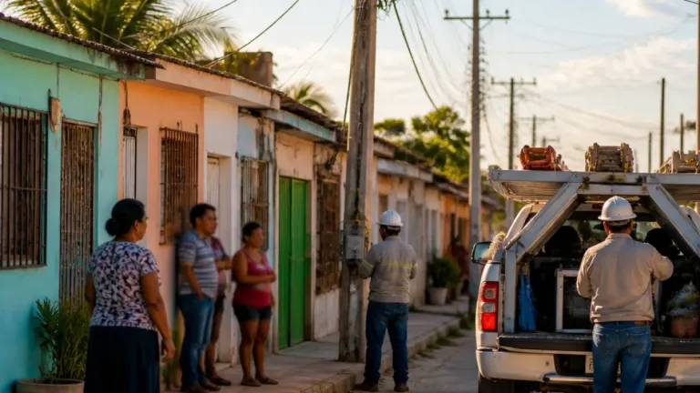 Vecinos de la colonia Guadalupe en Seybaplaya denuncian ocho días de fluctuaciones en el suministro eléctrico