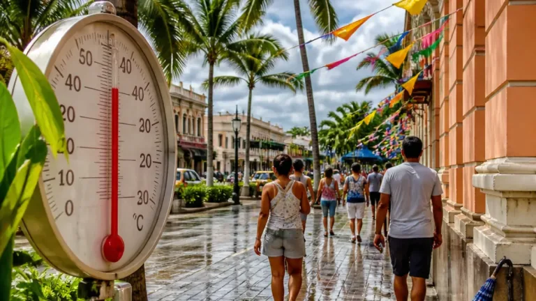 Villahermosa: jornada calurosa y nublada; se anuncian máximas de hasta 39°C