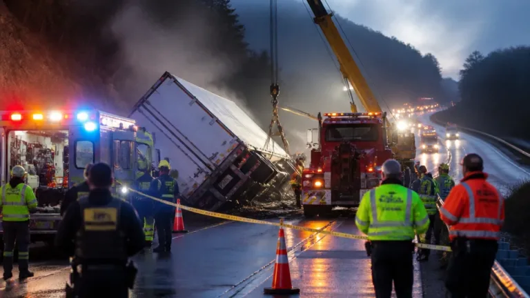 Volcadura de tráiler en la autopista Xalapa-Perote deja un lesionado y tráfico intermitente